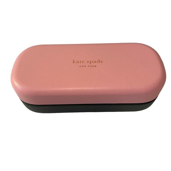 Kate Spade Hard Eye/Sun Glass Case in Lt/Pink & Dk Green. - Picture 1 of 9